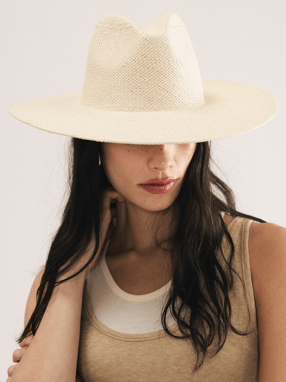 FAYE WIDE FEDORA STRAW HAT